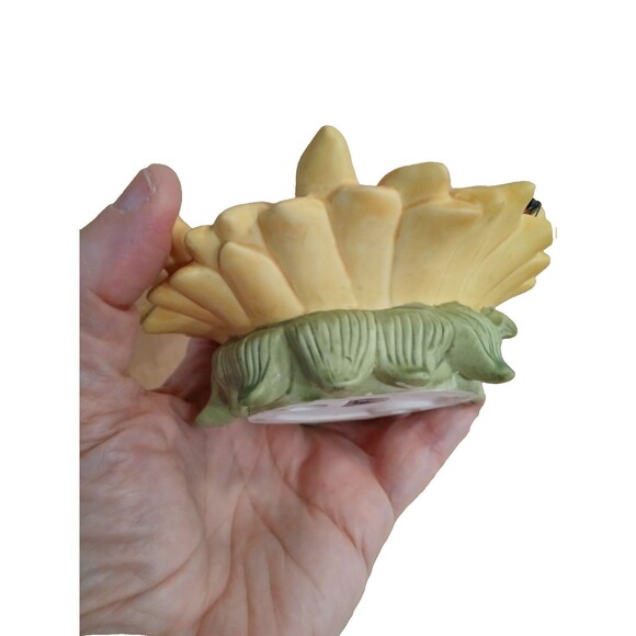 Partylite Sunflower Votive Tealight Candle Holder Ladybug Retired Flower Ceramic - Picture 6 of 16